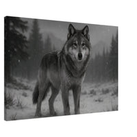 American Grey Wolf – Canvas Art Print | Canvas of America