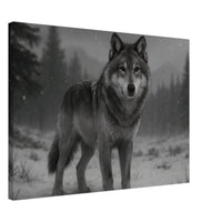 American Grey Wolf – Canvas Art Print | Canvas of America