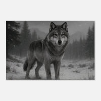 American Grey Wolf – Canvas Art Print | Canvas of America