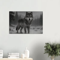 American Grey Wolf – Canvas Art Print | Canvas of America