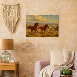 Wild Mustang Race – Canvas Art Print | Canvas of America