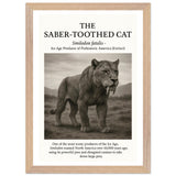 The Saber-toothed Cat – Canvas Art Print | Canvas of America