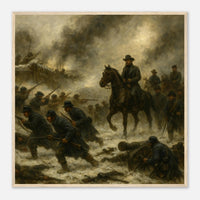 Framed print of the Battle of Fort Donelson, ready to hang.
