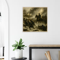 Framed print of the Battle of Fort Donelson, ready to hang.