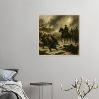 Framed print of the Battle of Fort Donelson, ready to hang.