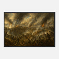 Framed print of the Battle of the Crater at Petersburg, ready to hang.
