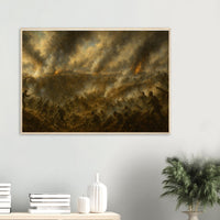 Framed print of the Battle of the Crater at Petersburg, ready to hang.