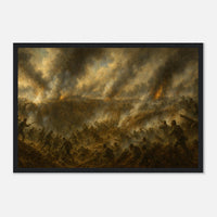 Framed print of the Battle of the Crater at Petersburg, ready to hang.