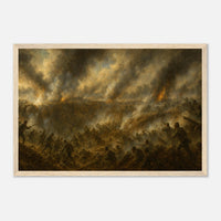 Framed print of the Battle of the Crater at Petersburg, ready to hang.