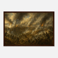 Framed print of the Battle of the Crater at Petersburg, ready to hang.