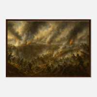 Framed print of the Battle of the Crater at Petersburg, ready to hang.