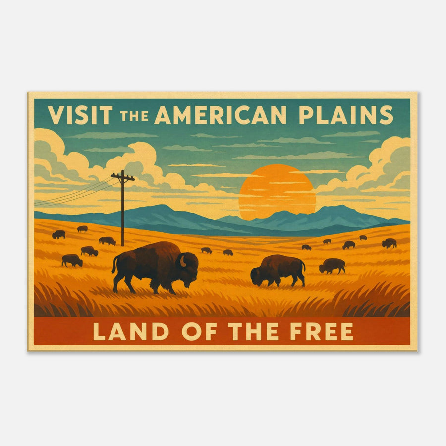 Visit the American Plains – Canvas Art Print | Canvas of America