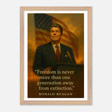 Ronald Reagan - Peace Through Strength – Canvas Art Print | Canvas of America