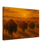 Bisons March – Canvas Art Print | Canvas of America
