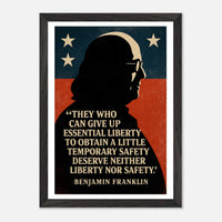 Benjamin Franklin - Essential Liberty – Canvas Art Print | Canvas of America