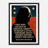 Benjamin Franklin - Essential Liberty – Canvas Art Print | Canvas of America