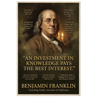 Benjamin Franklin – Canvas Art Print | Canvas of America