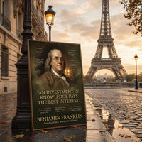 Benjamin Franklin — premium American wall art 8 | Canvas of America
