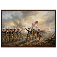 Framed print of the Spirit of '76 fife and drum, ready to hang.