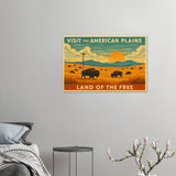 Visit the American Plains – Canvas Art Print | Canvas of America
