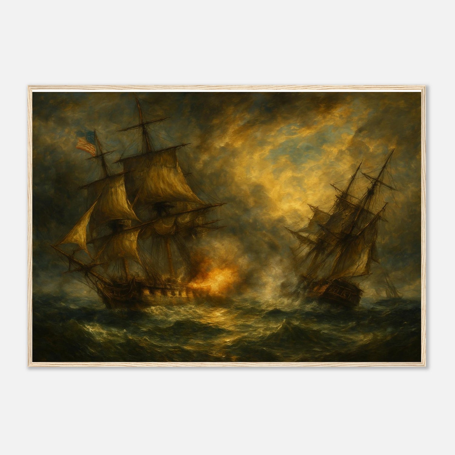1812 Battle at Sea – Canvas Art Print | Canvas of America