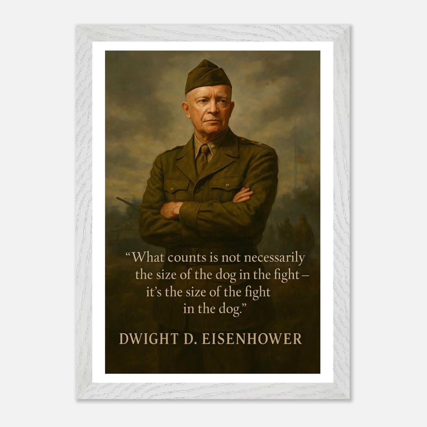 Dwight D. Eisenhower - The Dog in the Fight – Canvas Art Print | Canvas of America