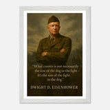 Dwight D. Eisenhower - The Dog in the Fight – Canvas Art Print | Canvas of America