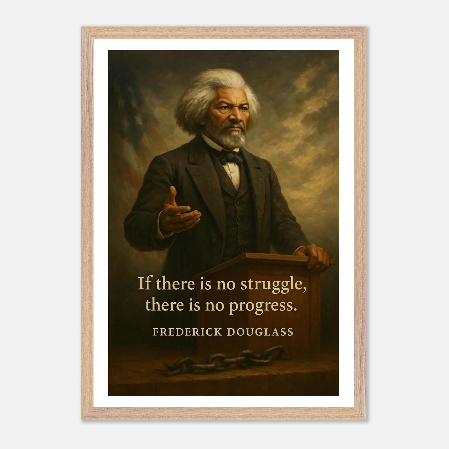 Frederick Douglass - Orater of Progress – Canvas Art Print | Canvas of America