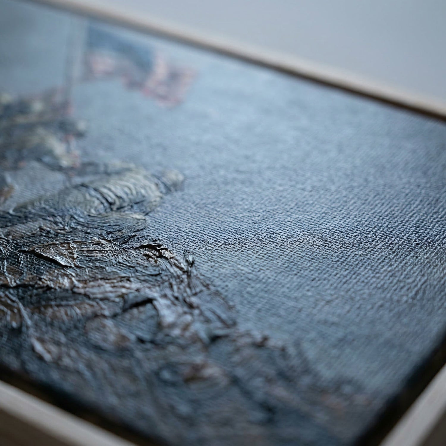 Gallery wrapped canvas edge detail