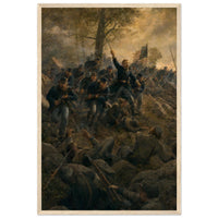 Framed print of the Battle of Nashville, ready to hang.