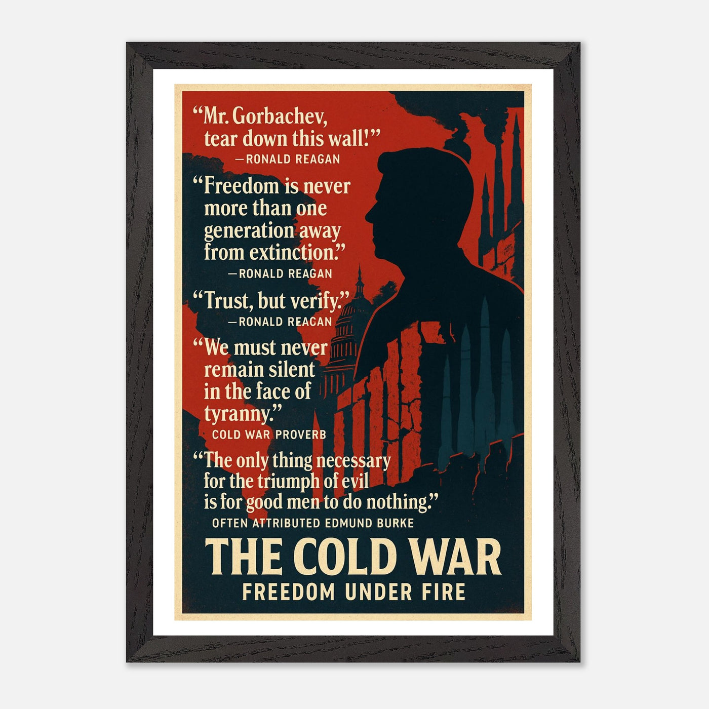 Reagan & the Cold War – Canvas Art Print | Canvas of America