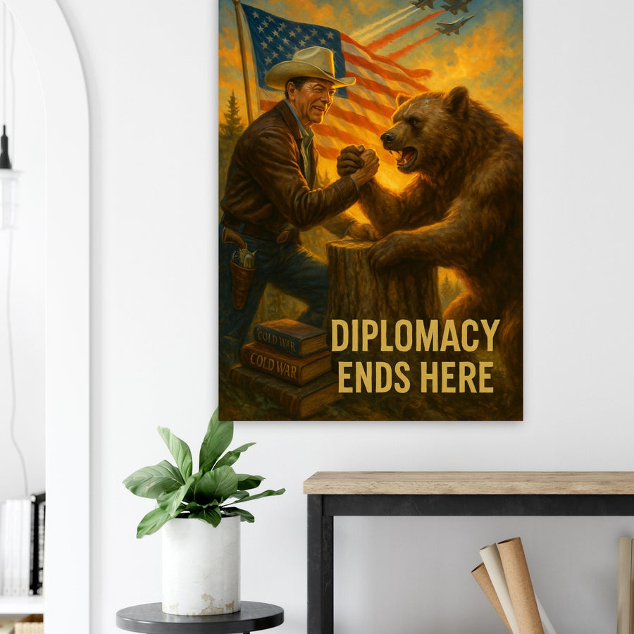 Diplomacy Ends Here – Canvas Art Print | Canvas of America
