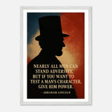 Abraham Lincoln - A Man's Character – Canvas Art Print | Canvas of America