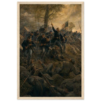 Framed print of the Battle of Nashville, ready to hang.