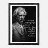 Mark Twain - Easier to Fool – Canvas Art Print | Canvas of America