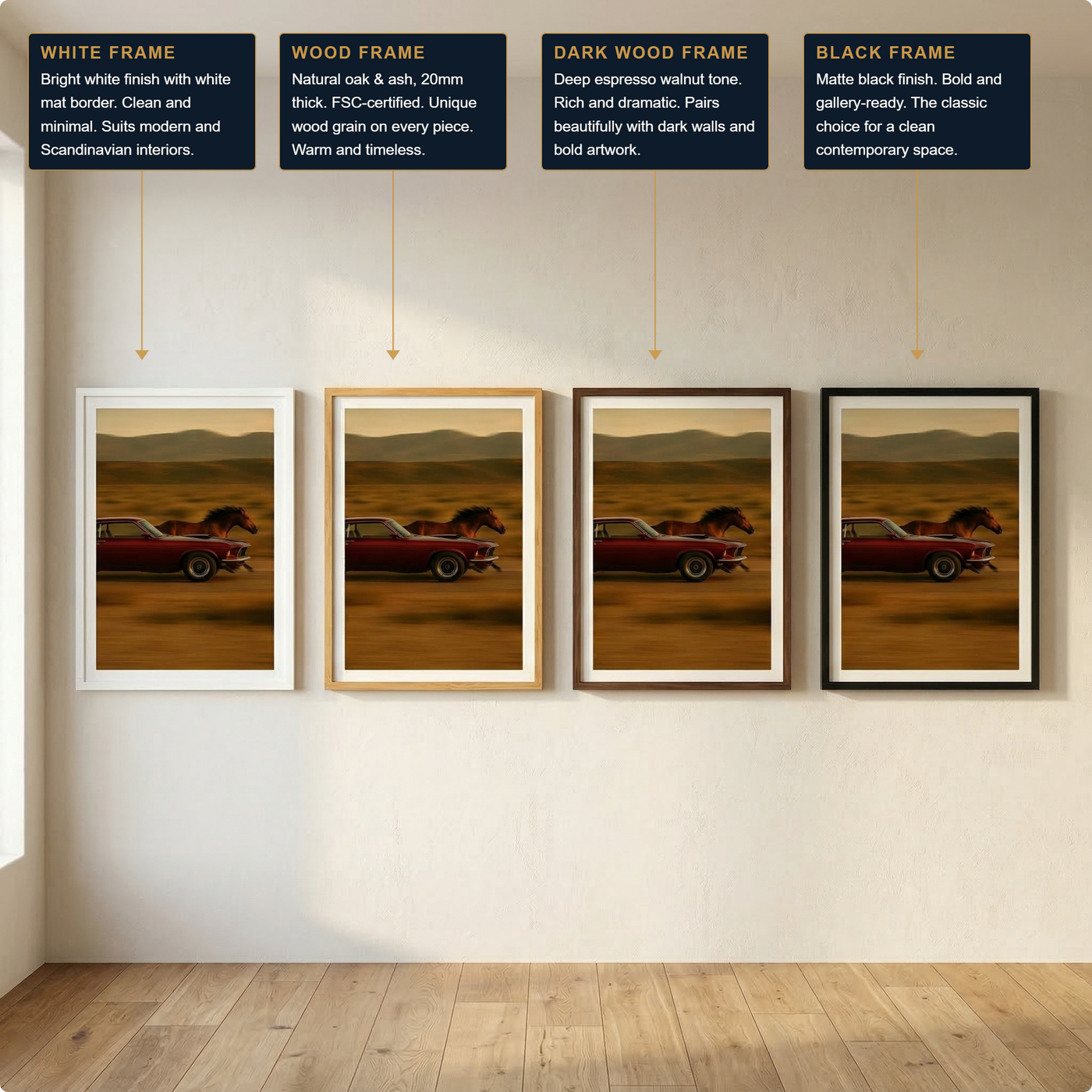 Mustang v. Mustang – Canvas Art Print | Canvas of America