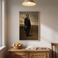 Abraham Lincoln — Commander in Chief framed print hanging in a home interior