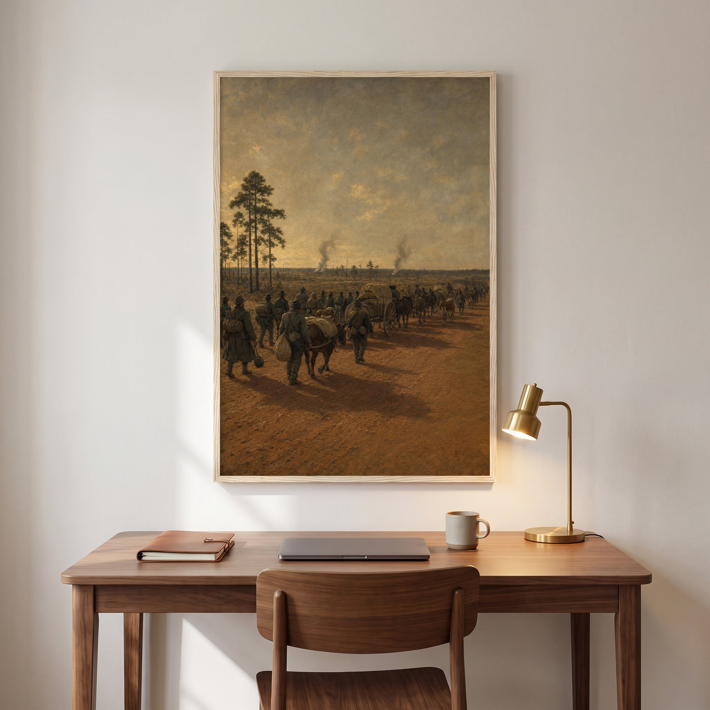 Across Georgia framed print hanging in a home interior