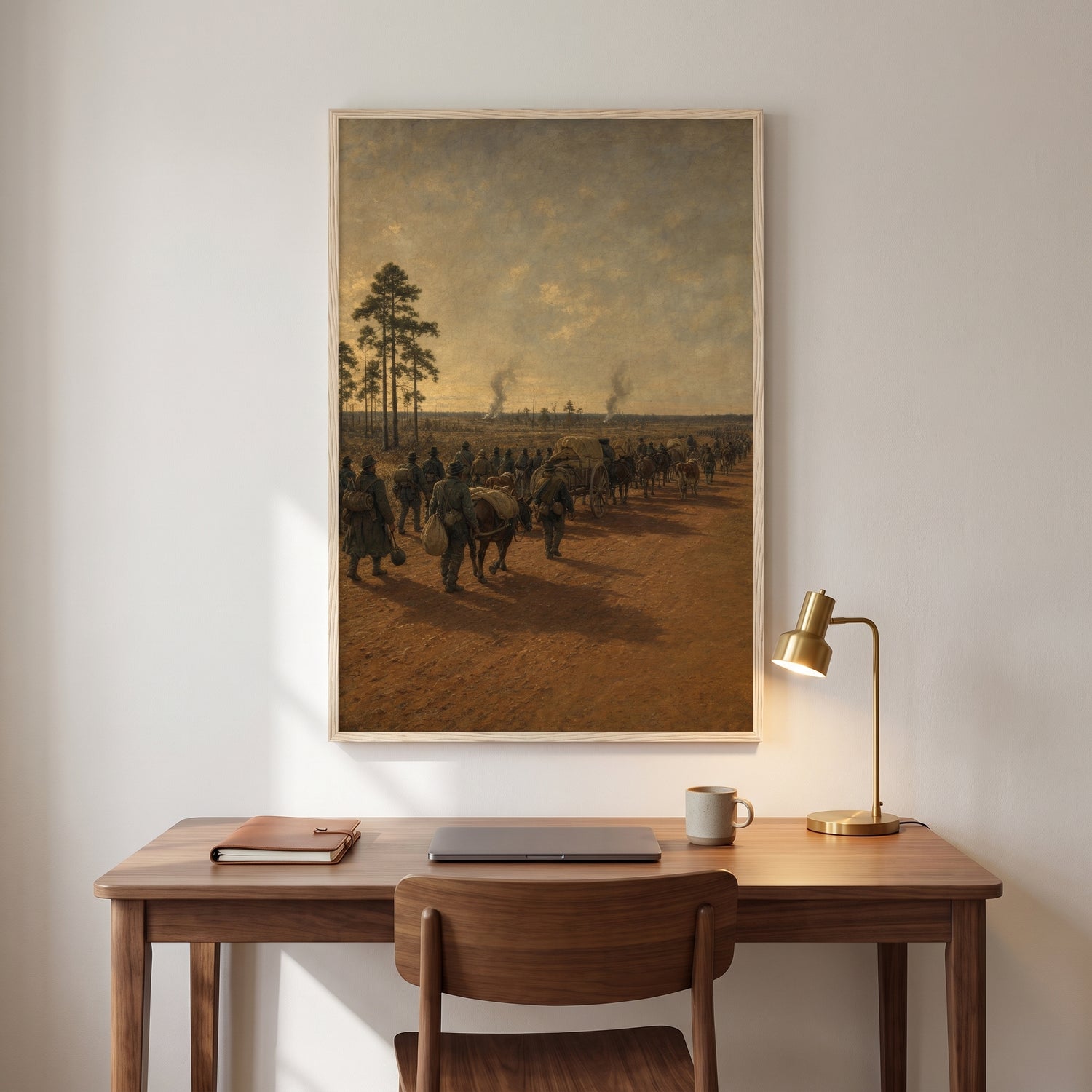 Across Georgia framed print hanging in a home interior