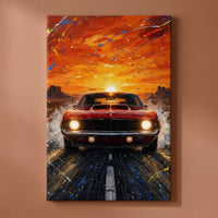 American Thunder gallery-wrapped canvas print on a plain wall