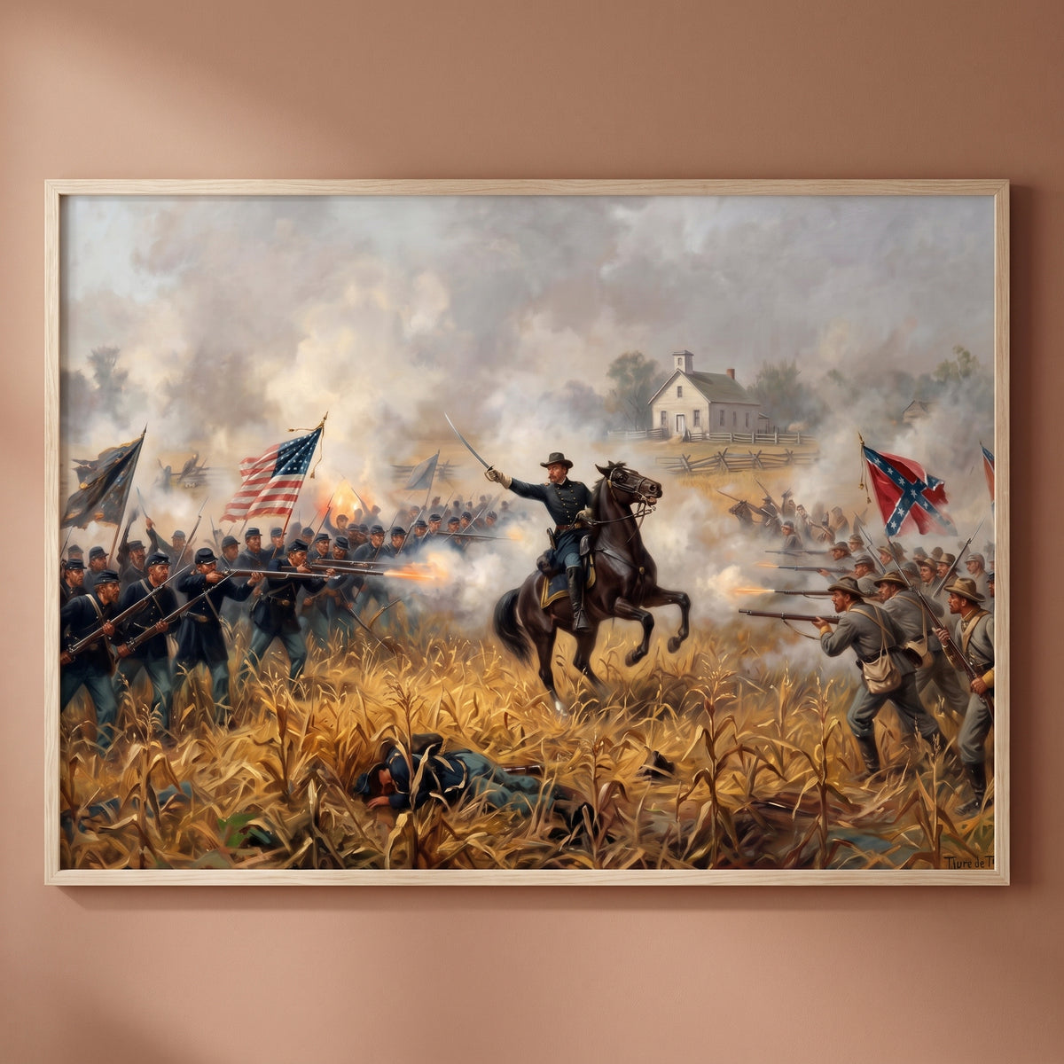Antietam — Close Encounter framed print on a plain wall