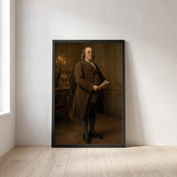 Benjamin Franklin — The Philosopher framed print leaning against a wall