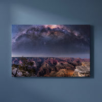 Canyon Cosmos gallery-wrapped canvas print on a plain wall