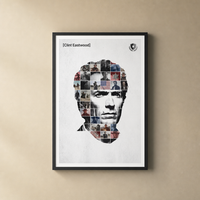 Clint Eastwood — Make My Day framed print on a plain wall