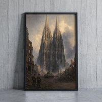 Cologne, March 1945 framed print leaning against a wall