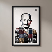 Dwight D. Eisenhower — Duty First framed print on a plain wall