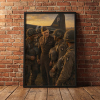 Dwight D. Eisenhower — Supreme Commander framed print leaning against a wall