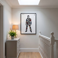 Elvis Presley — The King framed print hanging in a home interior