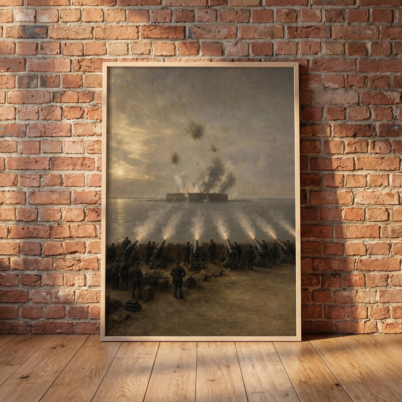 Fort Sumter, 1861 framed print leaning against a wall