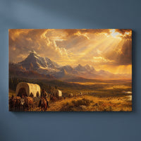Frontier Gold gallery-wrapped canvas print on a plain wall